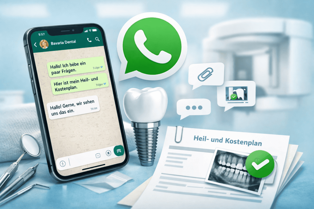 WhatsApp-Beratung für Zahnbehandlung in Budapest