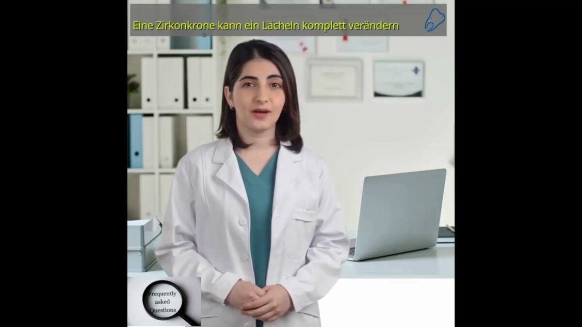 Zirkonkrone vorher nachher Ergebnis natürliches Lächeln