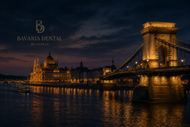 Cinematic Budapest Nachtansicht für Bavaria Dental Stories