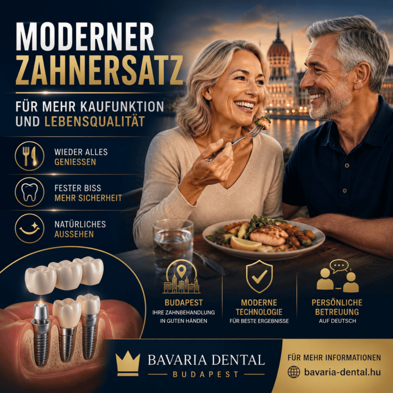 Moderner Zahnersatz für mehr Kaufunktion und Lebensqualität in Budapest