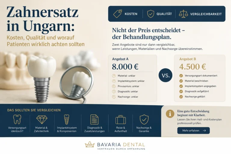 Zahnersatz in Ungarn – Kosten, Qualität und Behandlungspläne im Vergleich